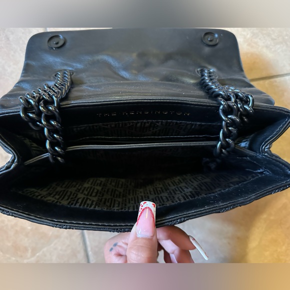 Kurt Geiger Black Woven Shoulder Bag - Picture 3 of 3